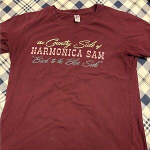 Women’s The Country Side of Harmonica Sam “Back to the Blue Side” Tshirt